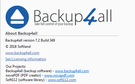 Backup4all Professional 7.2.349