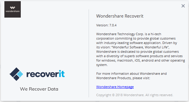Wondershare Recoverit 7.0.4.7