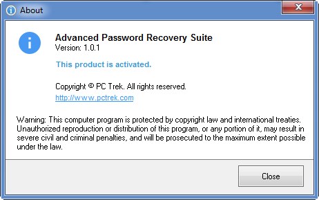 Advanced Password Recovery Suite 1.0.1