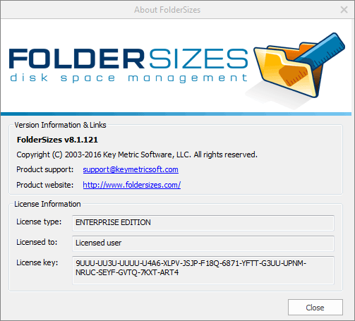 FolderSizes 8.1.121 Enterprise Edition