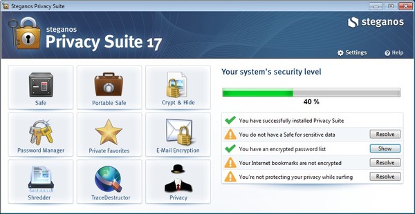 Steganos Privacy Suite 17