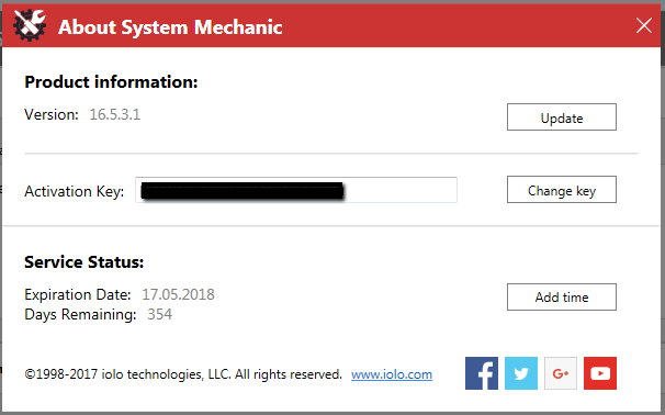 System Mechanic 16.5.3.1