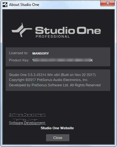 PreSonus Studio One Pro 3.5.3.45314