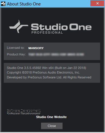 PreSonus Studio One Pro 3.5.5.45892