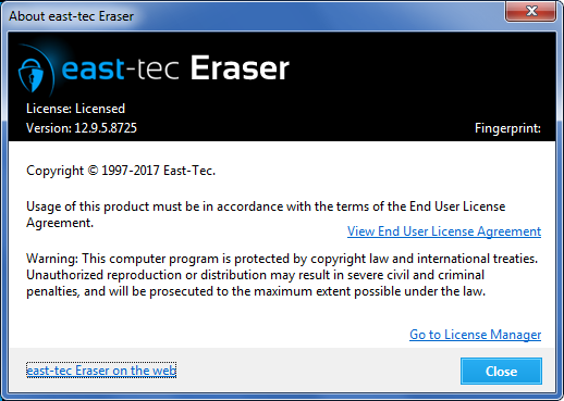 east-tec Eraser 12.9.5.8725