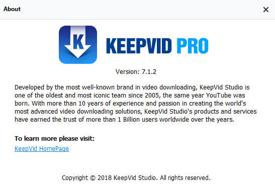 KeepVid Pro 7.1.2.1