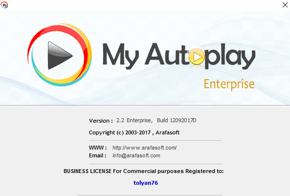 My Autoplay Enterprise 2.2 Build 12092017D
