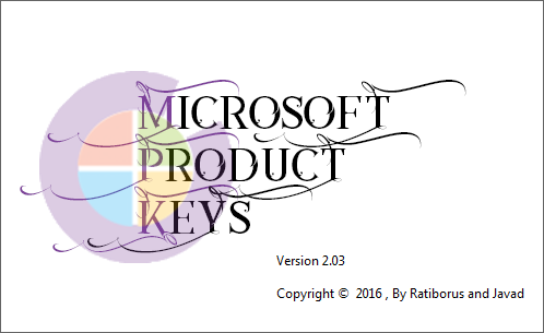 Microsoft Product Keys 2.3.0