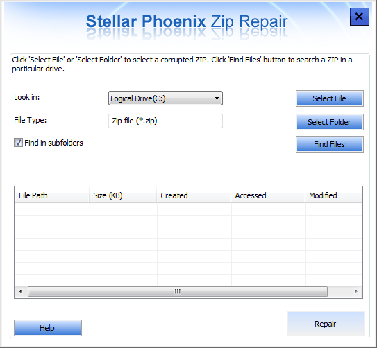 Stellar Phoenix Zip Repair 3.0