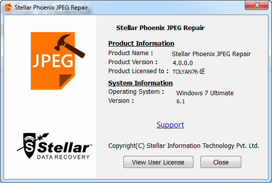 Stellar Phoenix JPEG Repair 4.0