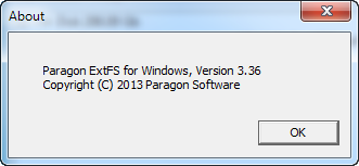 Paragon ExtFS for Windows 3.36