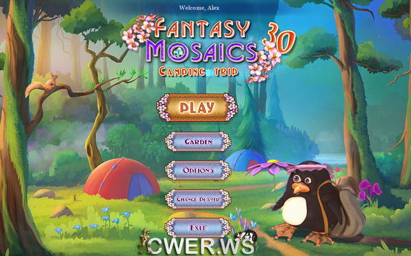 скриншот игры Fantasy Mosaics 30: Camping Trip
