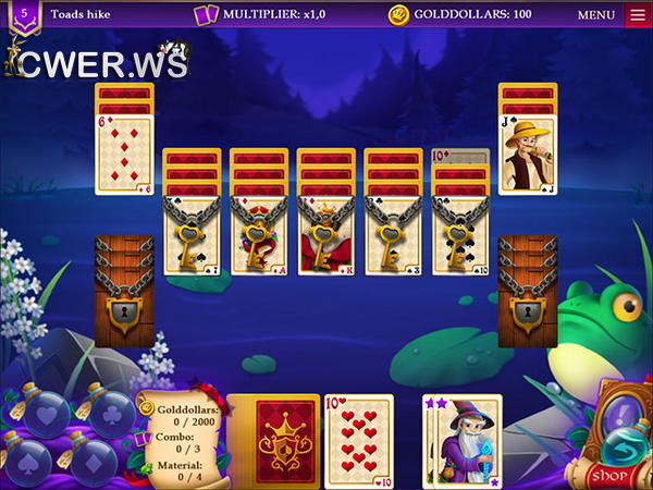 скриншот игры Wizard's Quest Solitaire