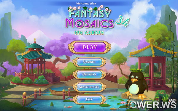 скриншот игры Fantasy Mosaics 34: Zen Garden