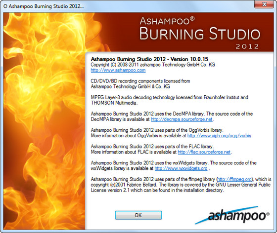 Ashampoo Burning Studio 2012
