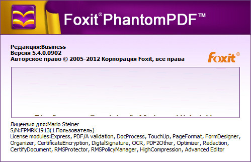 Foxit PhantomPDF Business