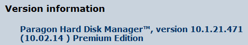 Paragon Hard Disk Manager 14 Premium