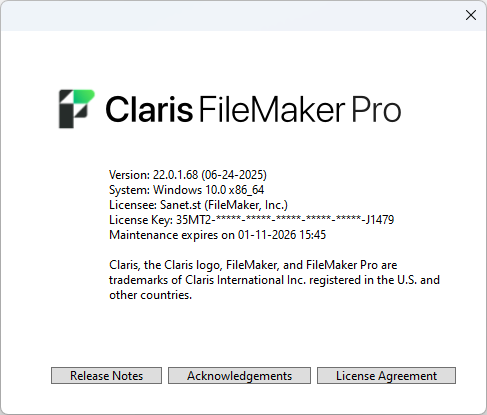 Claris FileMaker Pro