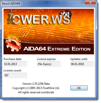 AIDA64 Extreme Edition 2.70.2256 Beta