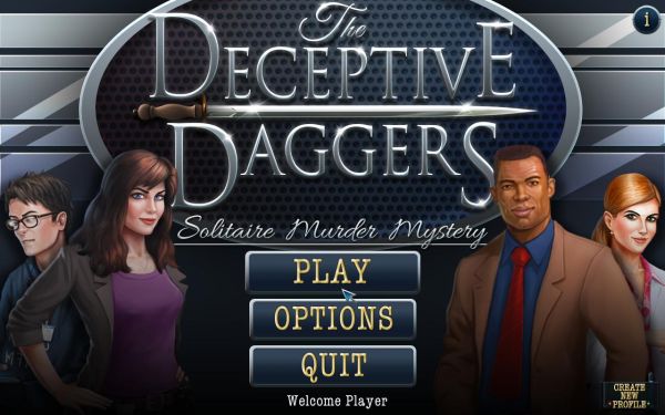 The Deceptive Daggers: Solitaire Murder Mystery