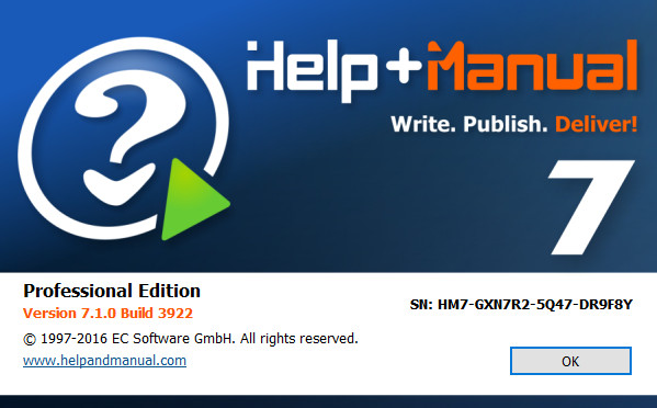 Help & Manual Professional 7.1.0 Build 3922