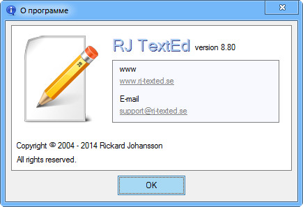 RJ TextEd 8.80