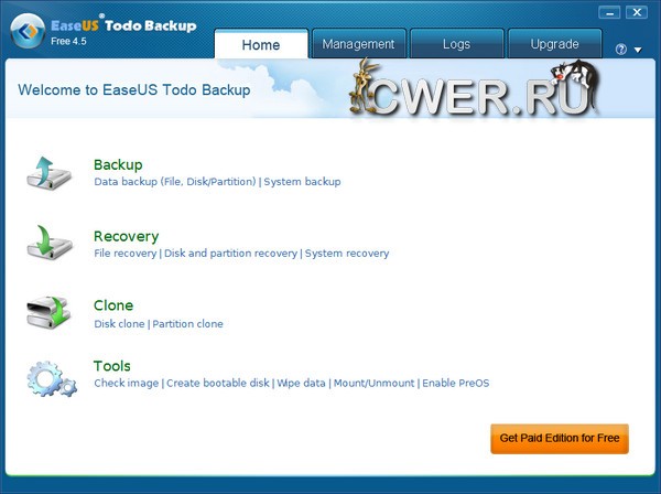 EASEUS Todo Backup Free 4