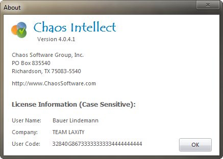 Chaos Intellect 4.0.4.1