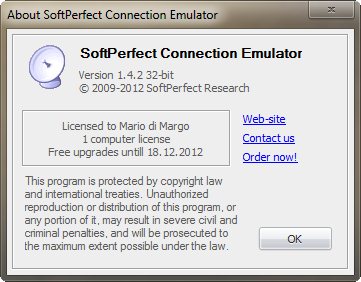 SoftPerfect Connection Emulator 1.4.2