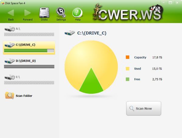 Disk Space Fan Pro 4