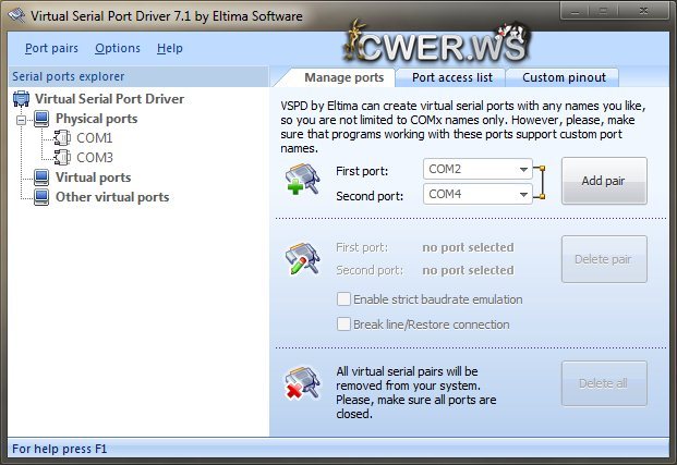 Virtual Serial Port Driver 7