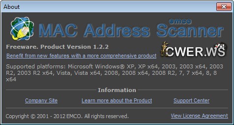 EMCO MAC Address Scanner 1.2.2 Build 429