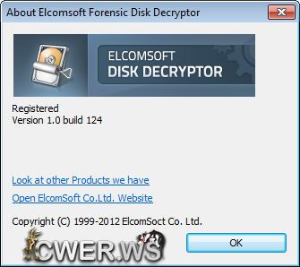 Elcomsoft Forensic Disk Decryptor 1.0.110