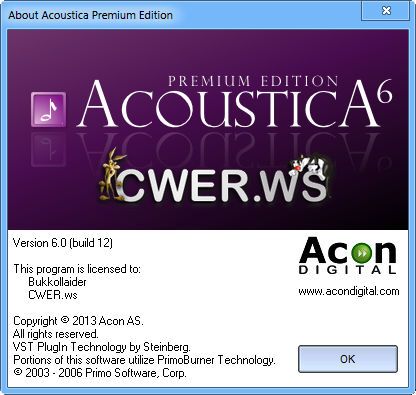 Acoustica Premium Edition 6.0 Build 12