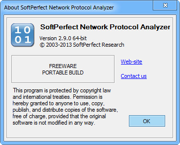 SoftPerfect Network Protocol Analyzer 2.9