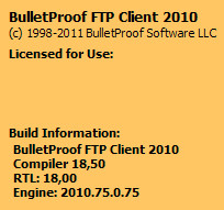 BulletProof FTP Client 2010.75.0.75