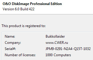 O&O DiskImage Professional 6.0 Build 422