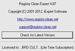 Registry Clean Expert 4.87
