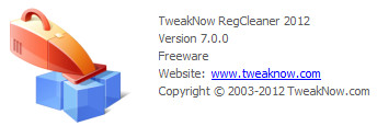 TweakNow RegCleaner 2012 7.0.0