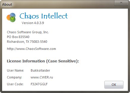 Chaos Intellect 4.0.3.9