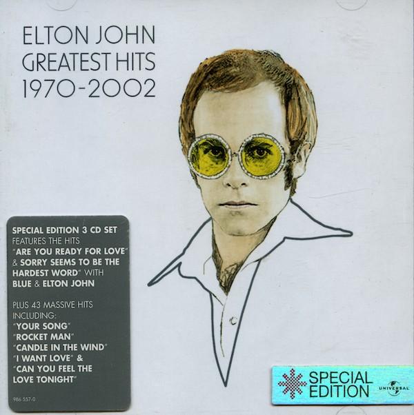 Elton John. Greatest Hits 1970-2002. 3 CD Boxset