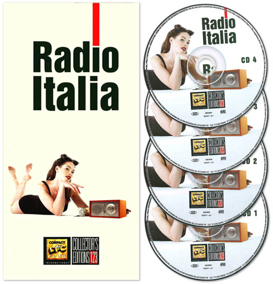 Compact Disc Club. Radio Italia (2011) 4 CD Box Set