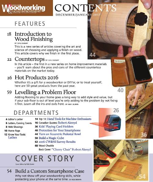 Canadian Woodworking & Home Improvement №105 (December 2016-January 2017)с